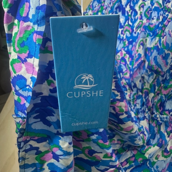 Cupshe Abstract Print Drawstring Romper Size Medium - Picture 10 of 11